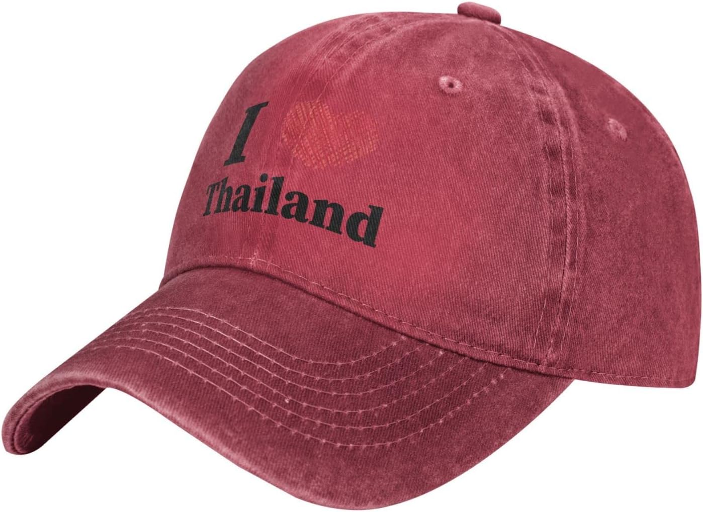 

I Love Thailand Baseball Cap for Unisex Women Adjustable Vintage Cowboy Hat Cotton Dad Hats Adjustable
