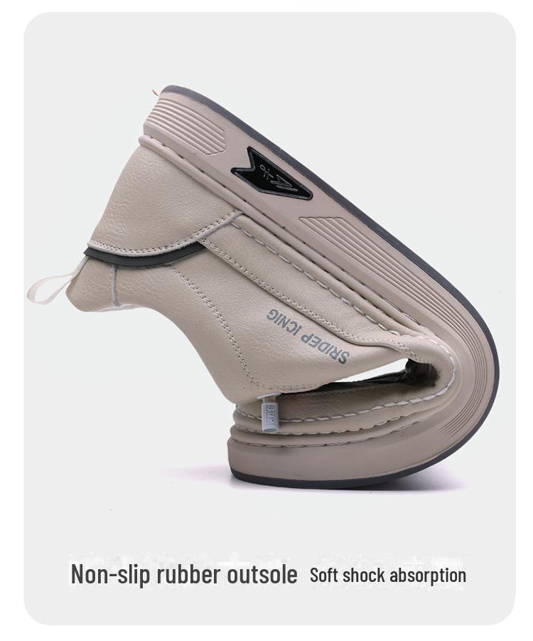 2025 Herren Freizeitschuhe aus weichem Leder – Frühling & Herbst, Bequem, Vielseitig, Trendiges Design