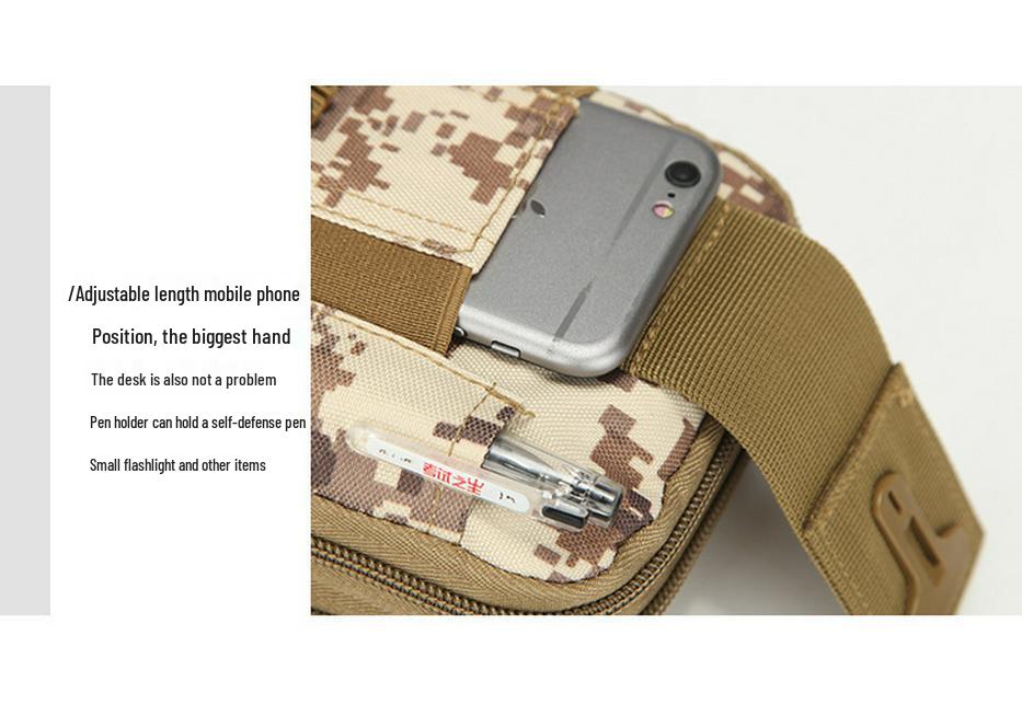 Camouflage Multifunctional Tactical Waist Pack and Phone Storage Bag