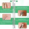 Acne Needle Tool Sets 5 Pcs Stainless Steel Blackhead Remover Pimple Tweezers Extractor Comedone Extractor Tool Blemish Remover Kit with Case