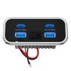 4 Portlu 12V Karavan USB Priz 76W Çift PD3.0 Type-C Hızlı Şarj & QC3.0 Panel Duvar Montajlı Şarj Cihazı Adaptörü Deniz Aracı Otobüs ATV Kamyon için