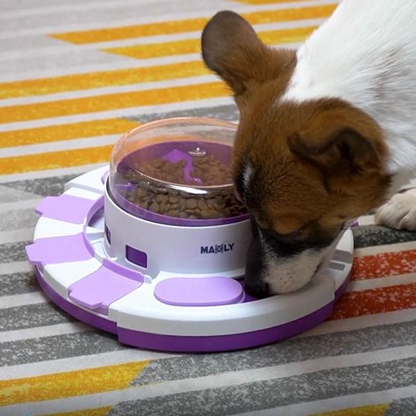 Maxley Puppy Nose Work Intelligence Development Food Puzzle Toy, Violet