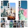 NYC New York City Print Soft Case for Samsung Galaxy S25 S24 S23 S22 Ultra S21 Plus S20 FE Phone Shell S10 + Pattern Cover Soft