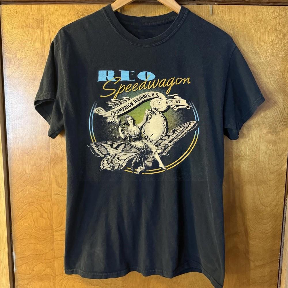 

Vintage REO Speedwagon Champaign IL Illinois Est 1967 T-shirt S-5XL Unisex T-Shirt XXXXL