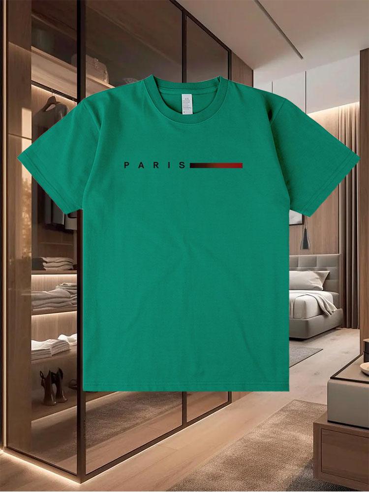 100% Pure Cotton 2025 Men's Casual T - Shirts Trendy in Summer
