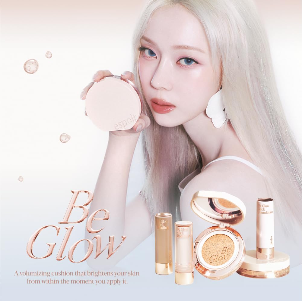 Espoir Cushion Foundation Big Glow Volume Cushion SPF42 Product 21 Ivory Hyper Glow Glossy Skin The More You the More Gorgeous Moisture Volume