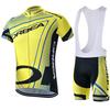 Men Women Cycling Jersey Shorts Set Quick Dry Bike Riding Outfit Road Mountain Sports