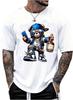 Men's Graphic Tee Shirt Vintage Short Sleeve Crew Neck Novelty Summer Cool T Shirts