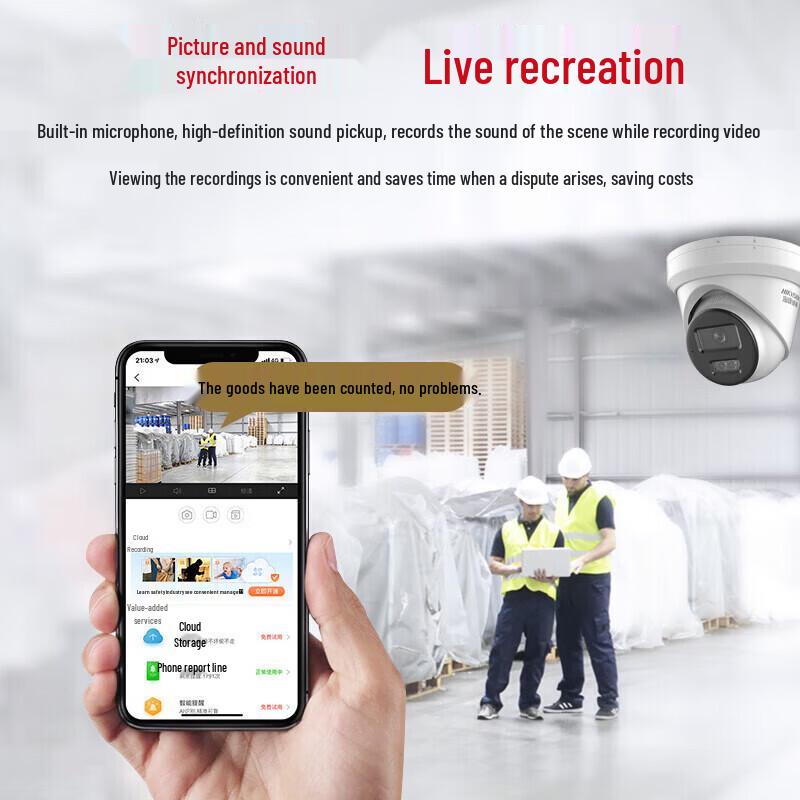HIKVISION 4MP Dual-Light Full-Color Dome IP Camera CN Plug (adapter Included)