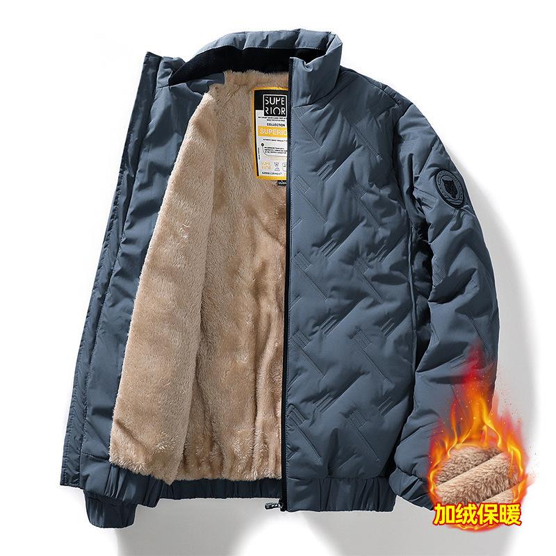 Men's winter clothing, piled and thickened middle-aged and elderly cotton-padded clothes, men's jackets, winter middle-aged people's 