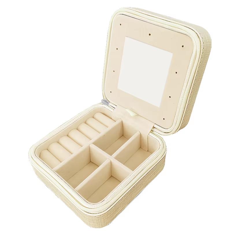 Jewelry Boxes Organizer Travel Pu Leather leather