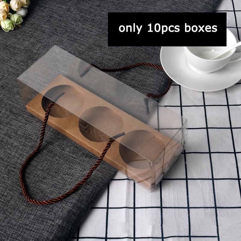 

WTEMPO Прозрачные переносные подарочные коробки с ручкой, идеально подходящие для хранения и дарения хрупких предметов, цветов, маленьких кукол, подарков, витринных коробок для хранения 10pcs хаки