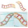 Bird Perch Wood Climbing Ladder Stand Platform for Parrot Cage Accessories