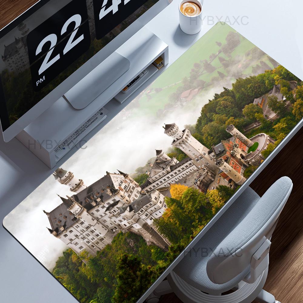 Neuschwanstein Castle Germany Mouse Pad Cute HD Desk Pad Extended Gaming Keyboard Mats Large xcm XXL Gamer HYBXAXC Mousepad