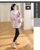 2026 Trendy Plus Size Maternity T-Shirt - Loose Fit, Casual Spring/Autumn Fashion for Moms