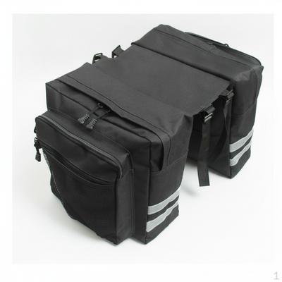Fahrradtasche für Gepäckträger hinten, Doppelte Satteltasche für Fahrrad, für Radfahren 31.5*31.5*23*16