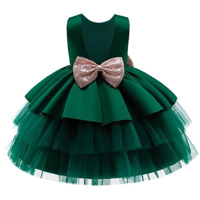 2023 Children's Fluffy Princess Birthday Dress, Medium and Large Sizes