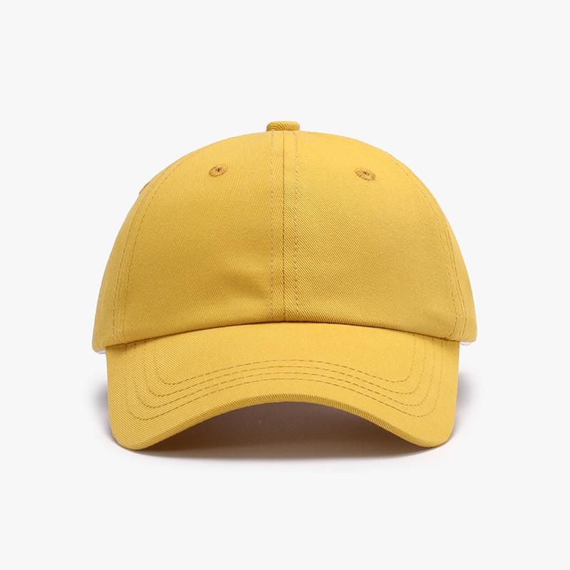 Unisex Classic Black Cotton Baseball Hat With Curved Brim For Outdoor Sunshade And Casual Wear