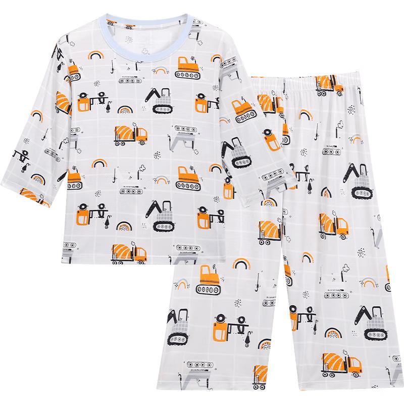 Boys  Relaxed Fit Seven-Point Pajama Set 140