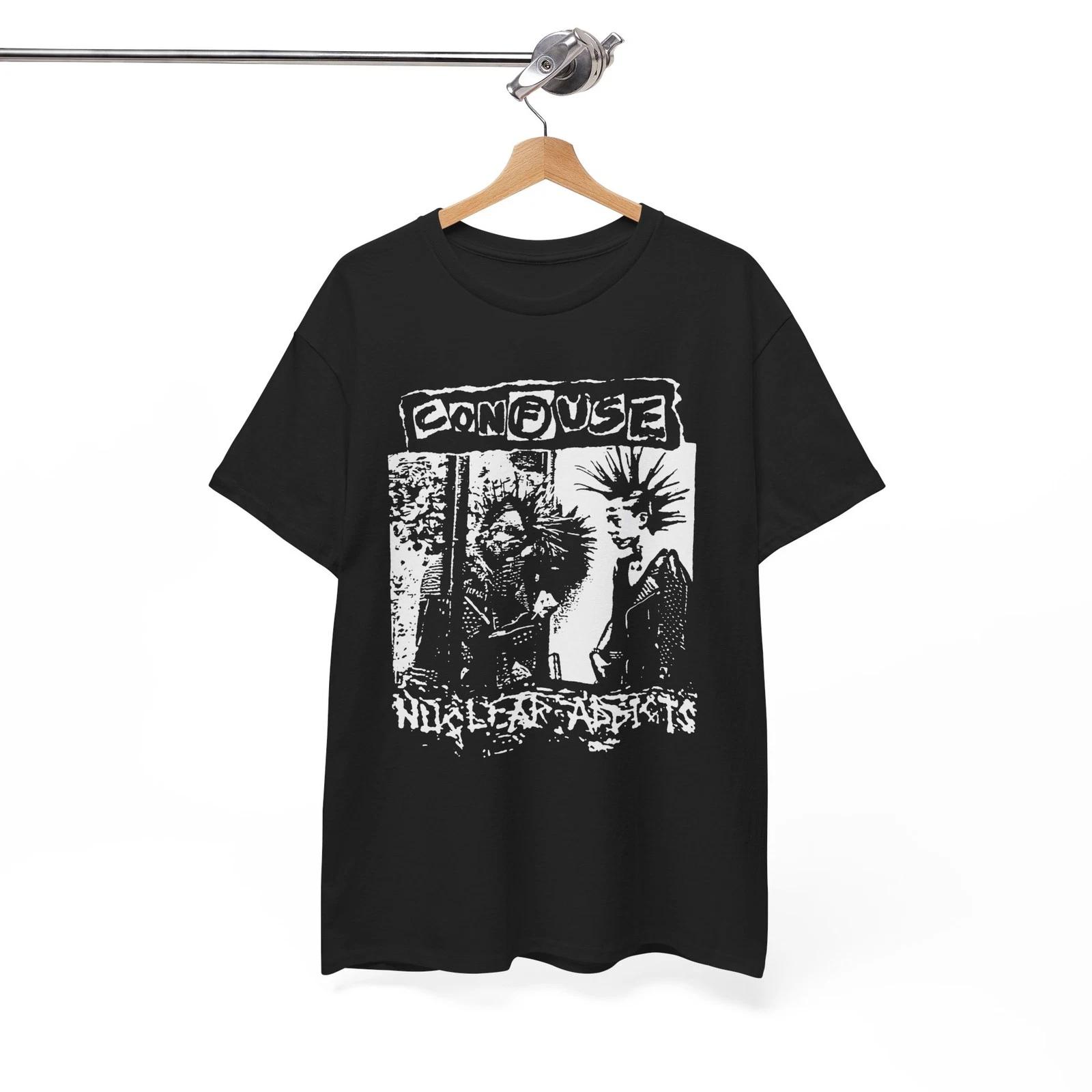 

CONFUSE T-SHIRT - NUCLEAR ADDICTS - Japanese Punk Hardcore 80 s Disorder Unisex L
