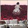 Bohemian Tapestry Vintage Floral Wall Hanging Nature Landscape Room Decor Aesthetic Wall Art Bedroom Dorm Living Room Home Decor
