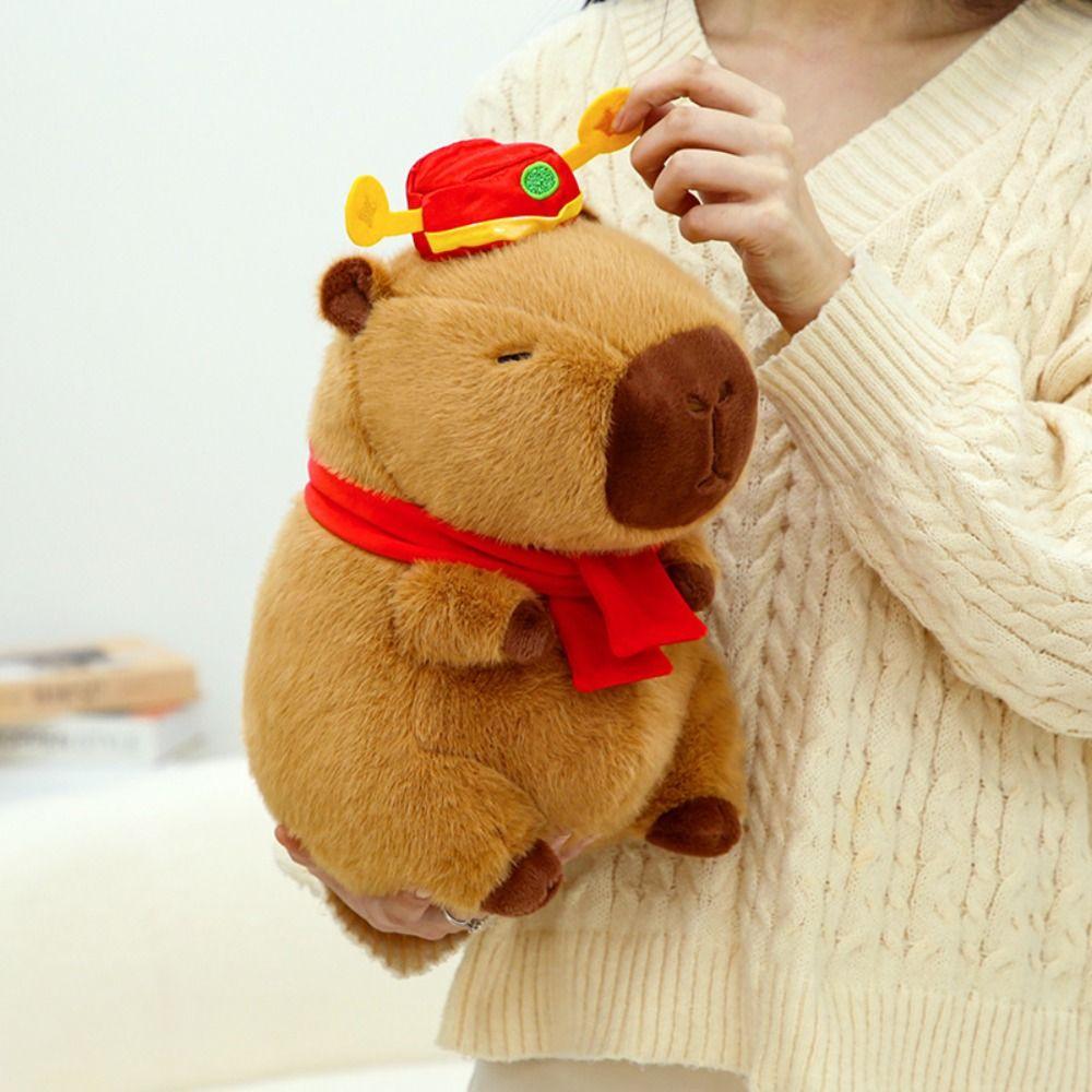Stuffed Capybara Plush Doll Soft Stuffed Capybara Doll Kawaii Simulation Capybara Toy  Home Decor