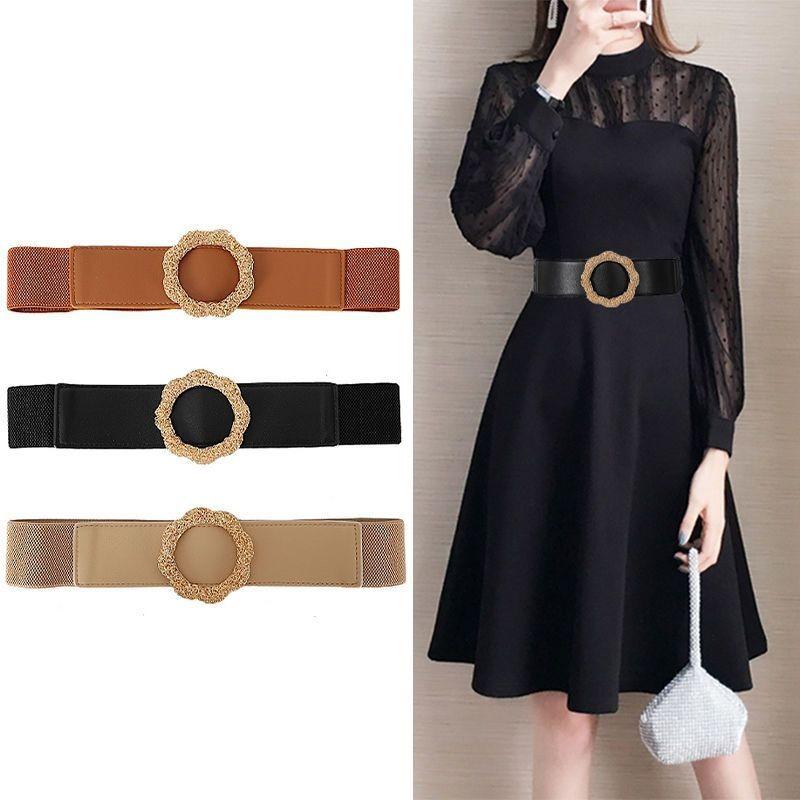 Stylish Retro Waist Belt For Women In Brown Black And Beige Elegant Dress Enhancer