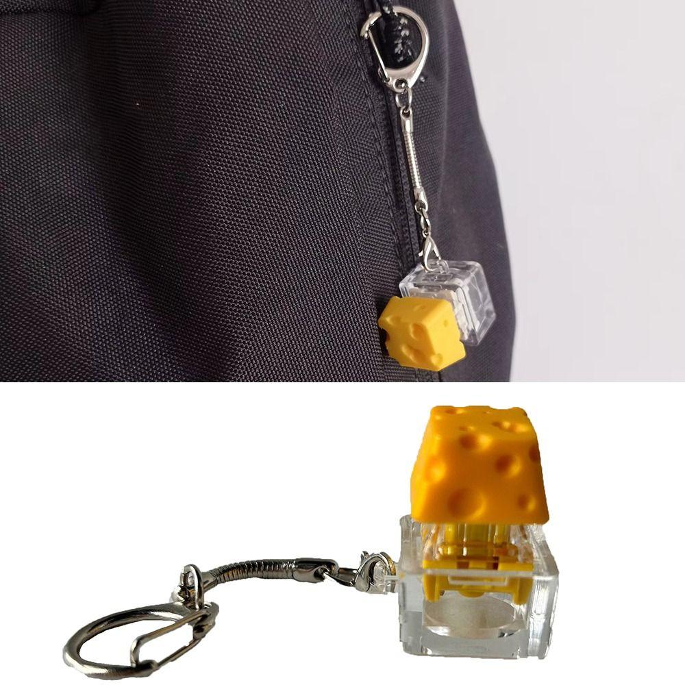 Antistress Anxiety Keyboard Stress Relief Button Crisp Keys Fidget Clicker Keychain