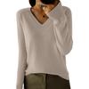 Sweaters for Women V Neck Long Sleeve Knit Pullover Womens Sweaters Oversized Sweaters for Women Fall Sweaters for Women
