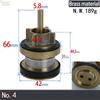 Concealed Pedal  Toilet Flush Valve  Core, Button Concealed Flush Valve for Toilet Spindle Cartridges