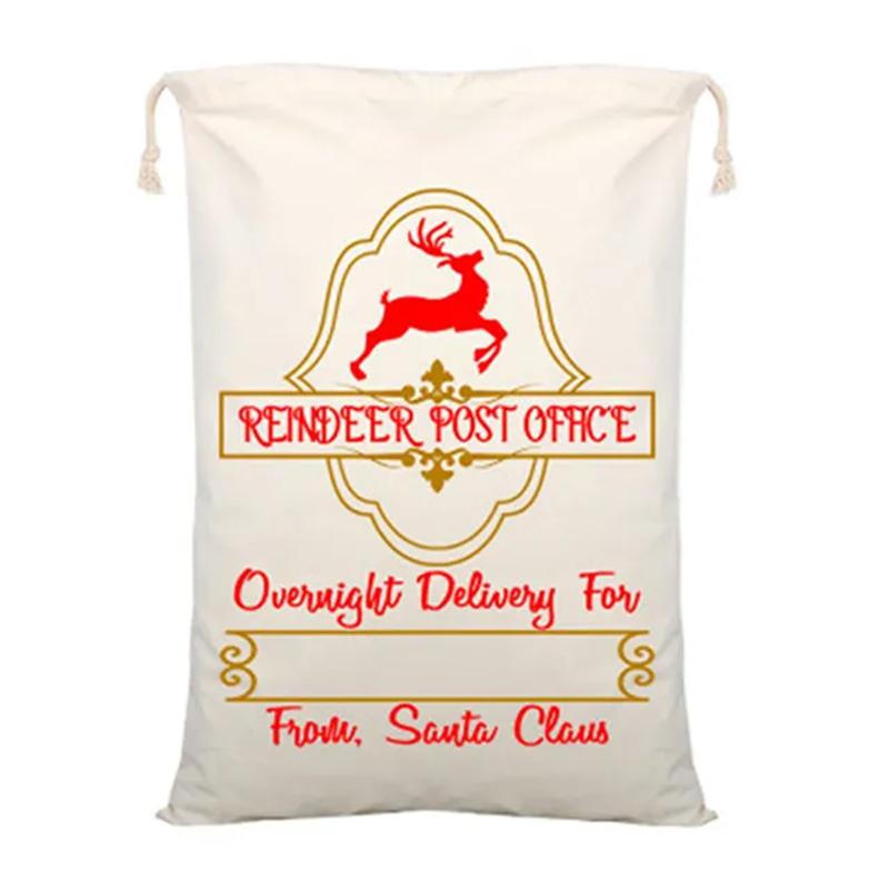 Weihnachtssäcke Personalisiert Kindergeschenke Spielzeug Kordelzug Weihnachtstasche Groß Zuckerstangen-Taschen Feiertagsparty-Paket 38 Stile