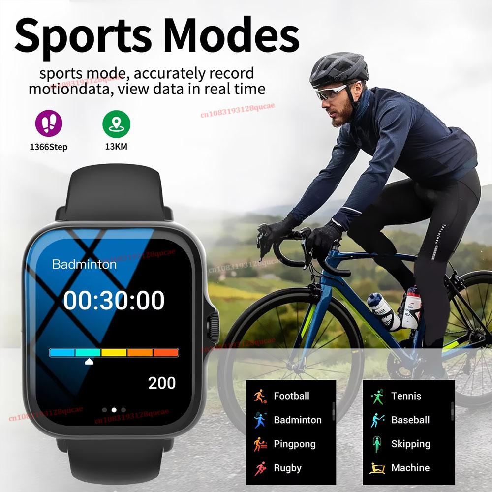 New Smart Watch 1.83'' Full Screen Bluetooth Talk Blood Oxygen/Blood Pressure Monitor Smartwatch for Women Men Holiday Gift