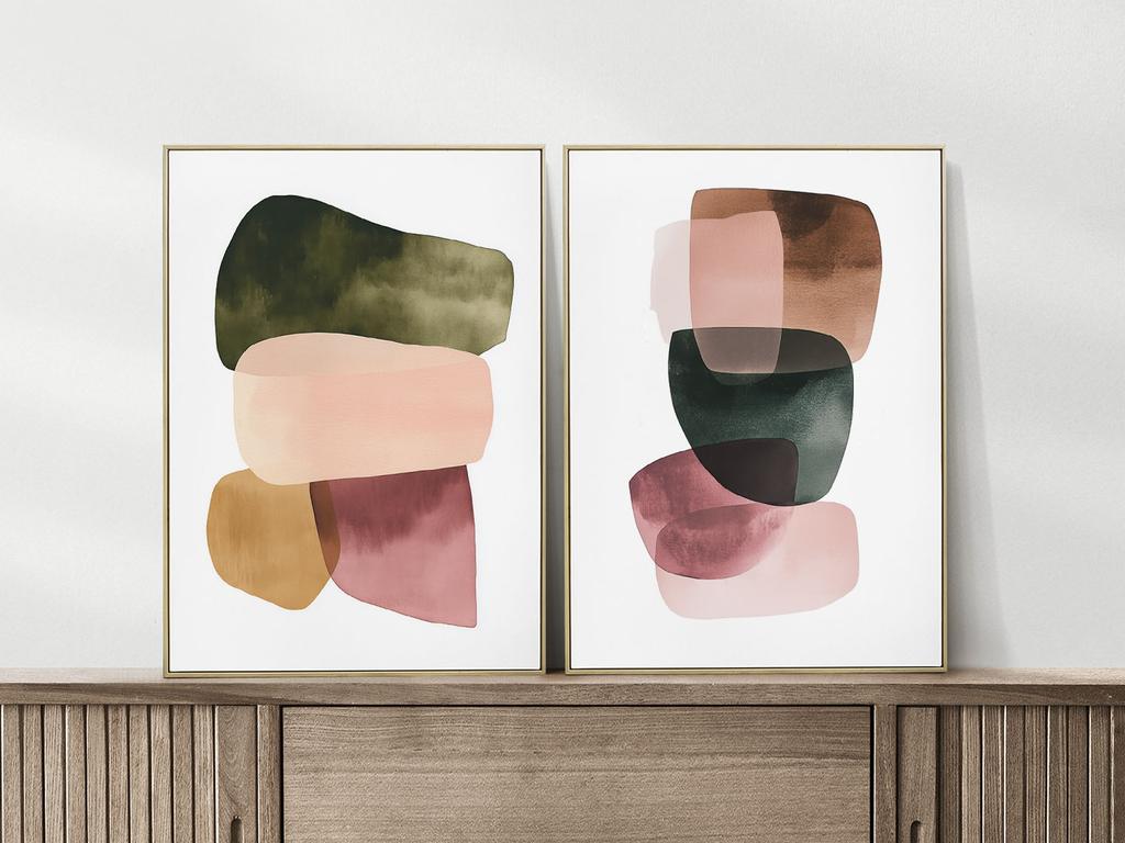 Zestaw dwóch plakatów kompozycja