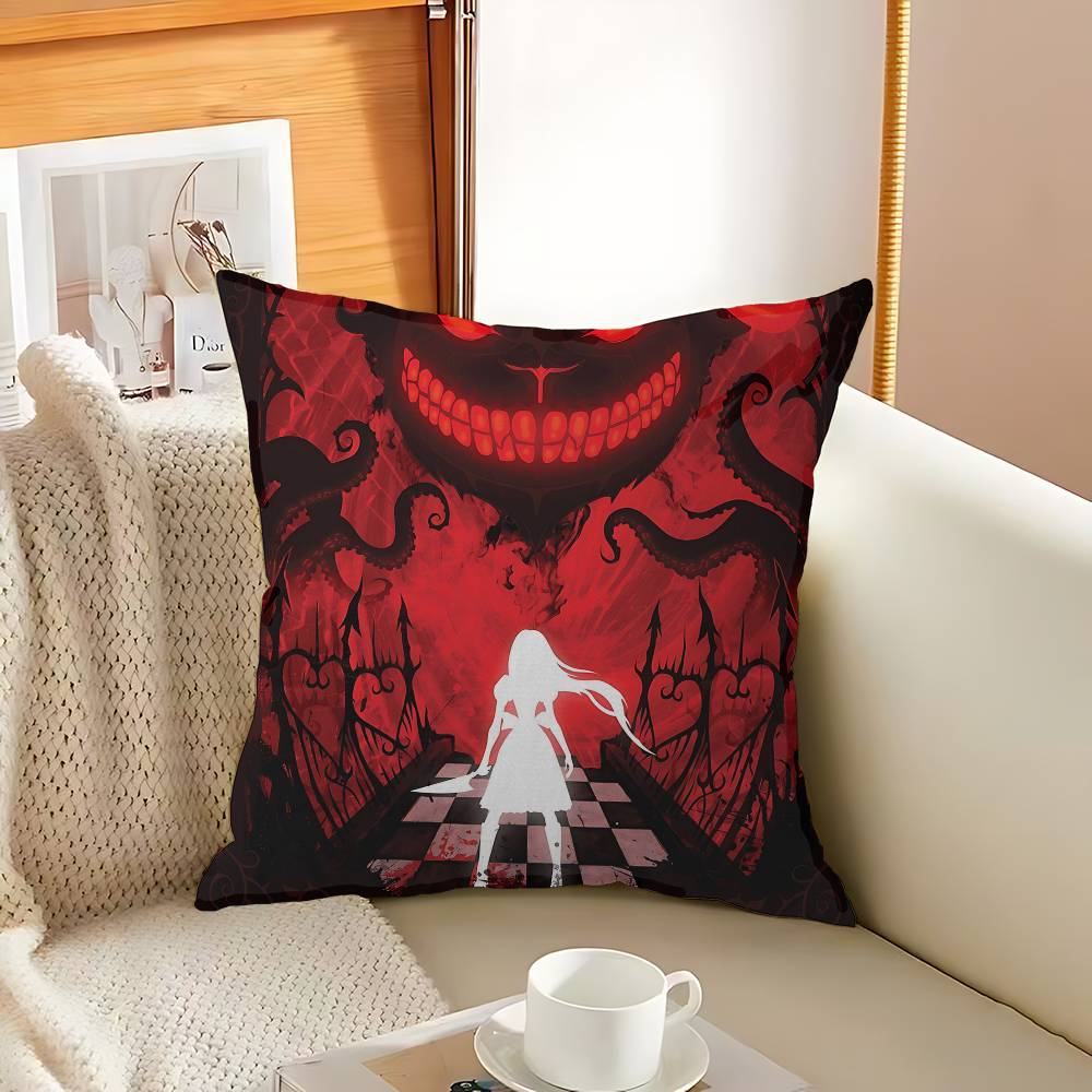 Popular Horror Game A-Alice M-Madness R-Returns Pillow Anime Pillow Sofa Bed Head Pillow Cover Cushion Cover 45x45 Cm Fashion