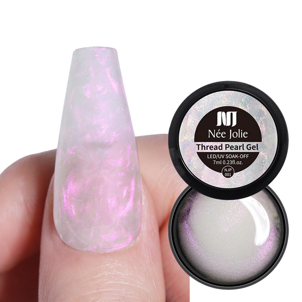 Shimmer Shell Gel Nail Polish Long Lasting UV Nail Gel DIY Nail Art Accessories