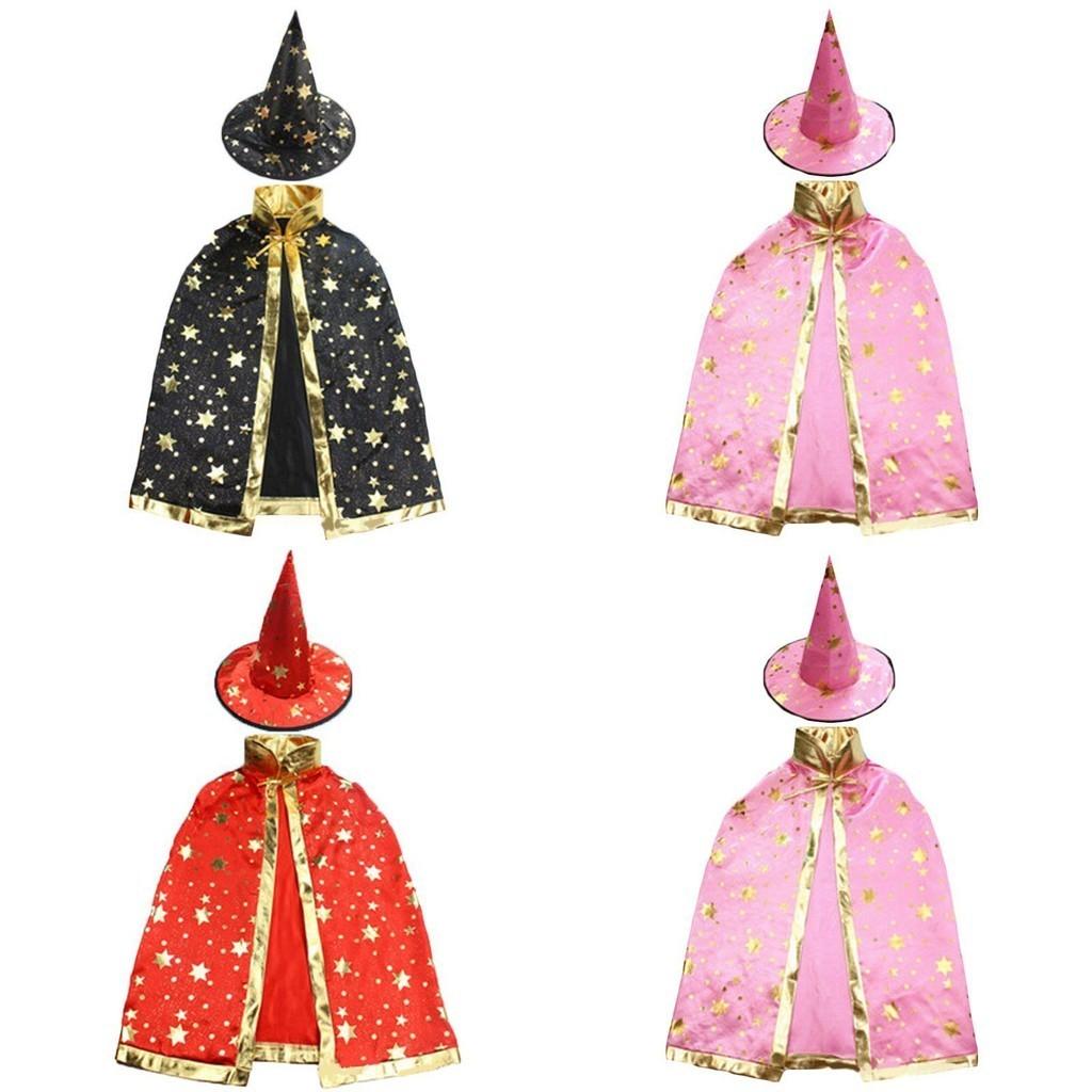 Stunning Halloween Cape With Elegant Hat For Kids And Adults Costume Parties