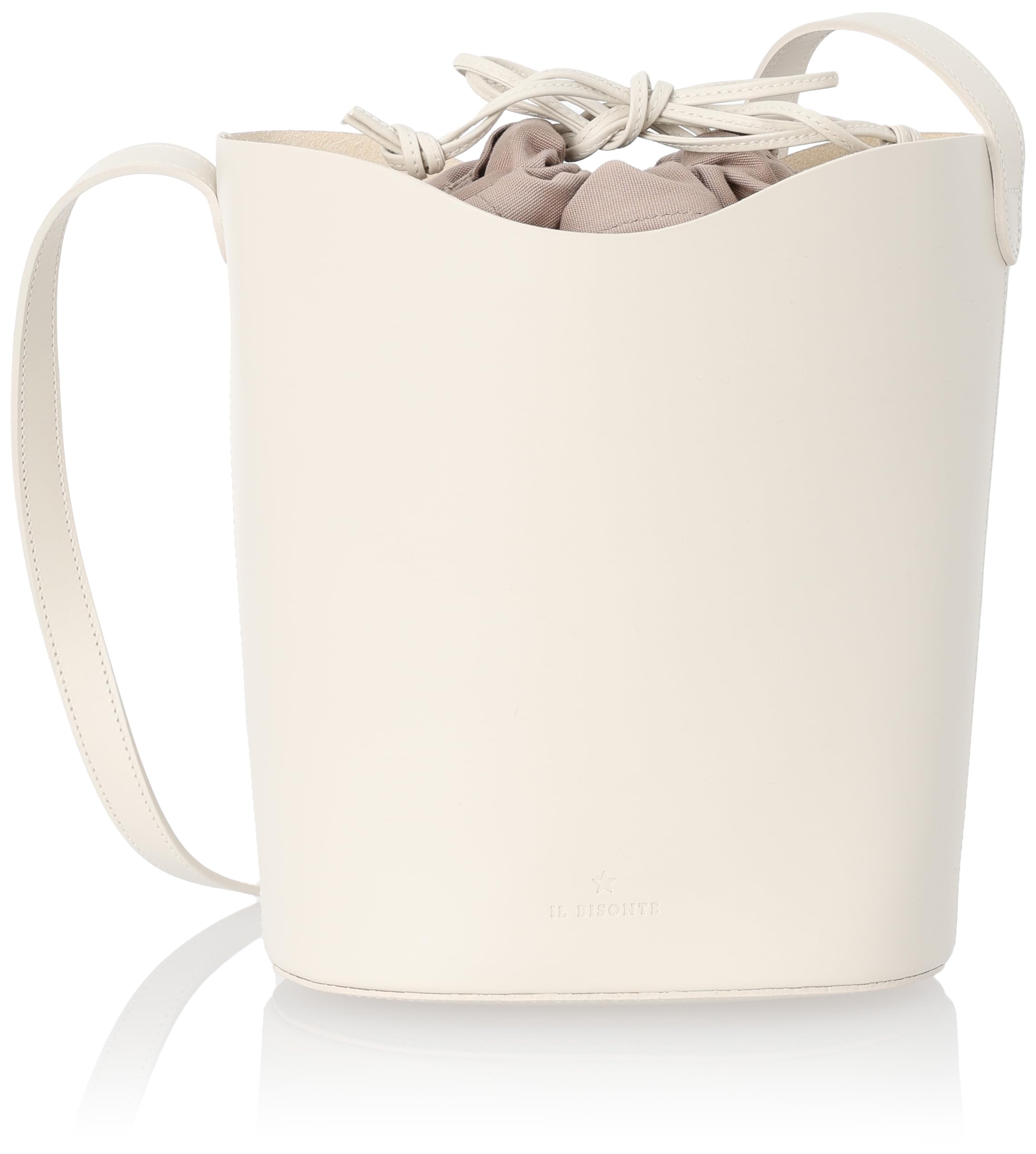 

Shoulder Bag BBU025 PV0041 Bucket Roseto Bianco Foca [Il Bisonte] Women s [Item]