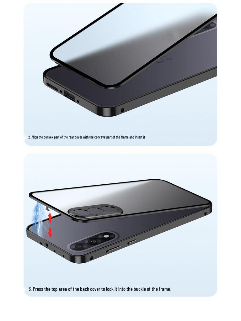 Grenzübergreifend kompatible OnePlus Nord CE 5 Pop-Up Handyhülle und Nord 5 Racing Edition Metall-Schutzrückwand