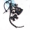 Bag Charm Exquisite Woven Maillard Bow Rope Pendant Earphone Gifts Mini Bow Leather Ornaments Bag Accessories for Women