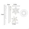Christmas Tree Decoration Ornaments Snowflake Charm Pendant for Festival