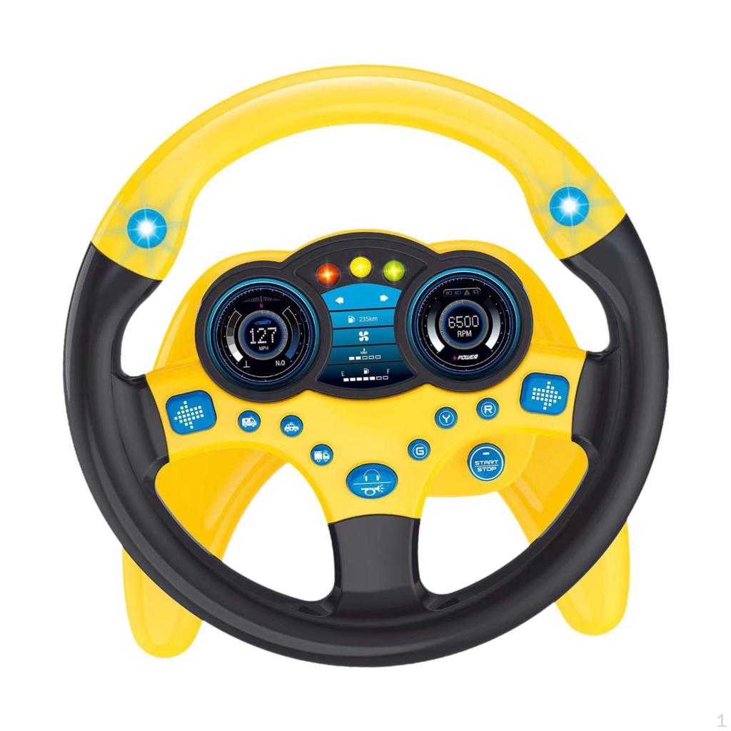 Jucărie pentru copii cu roată de conducere pentru copiii mici de joacă interactivă distractive pe scaunul din spate