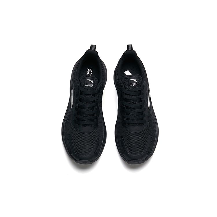 Anta Breathable Mesh Low-Top Running Shoes Men Sneakers Black 912235529-5