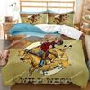 Western Cowboy Sunset Scenery Bedding Set Boys Girls Twin Queen Size Duvet Cover Pillowcase Bed Boys Adult Home Textileextile