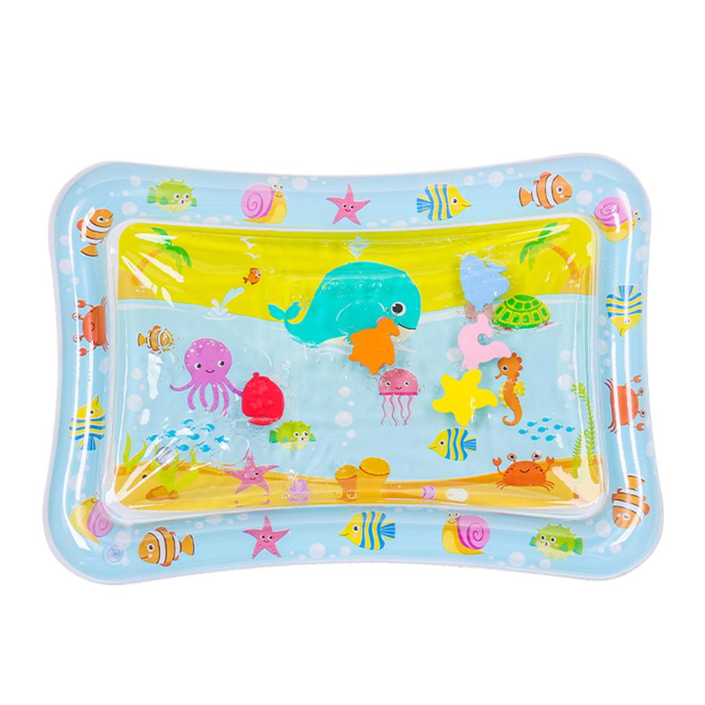Sea Animal Printed Inflated Water Patting Mat Interactive Water Play Mat For Outdoor Play