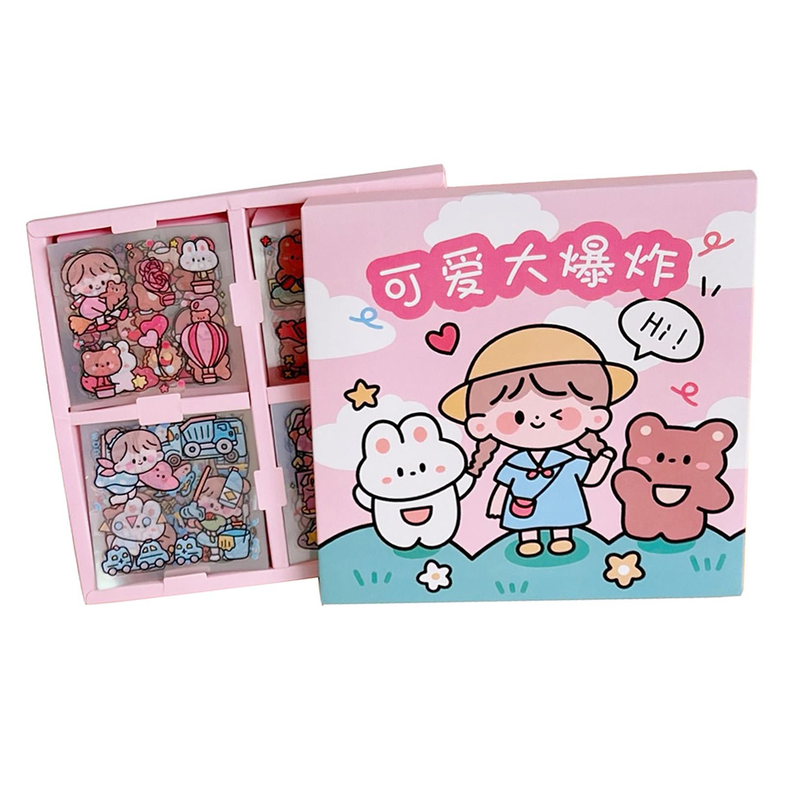 

100Pcs Journal Sticker Pretty Design Paper Adhesive Sticker Lovely Exquisite Letter Paper Decor for Home Decoration