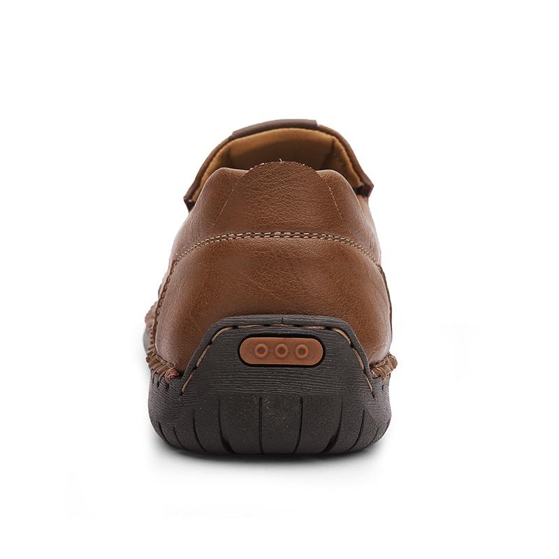 Spring Men's Business Office Formal Shoes Outdoor High Quality Dress Shoes Genuine Leather Casual Shoes for Men Soft Sole Loafer