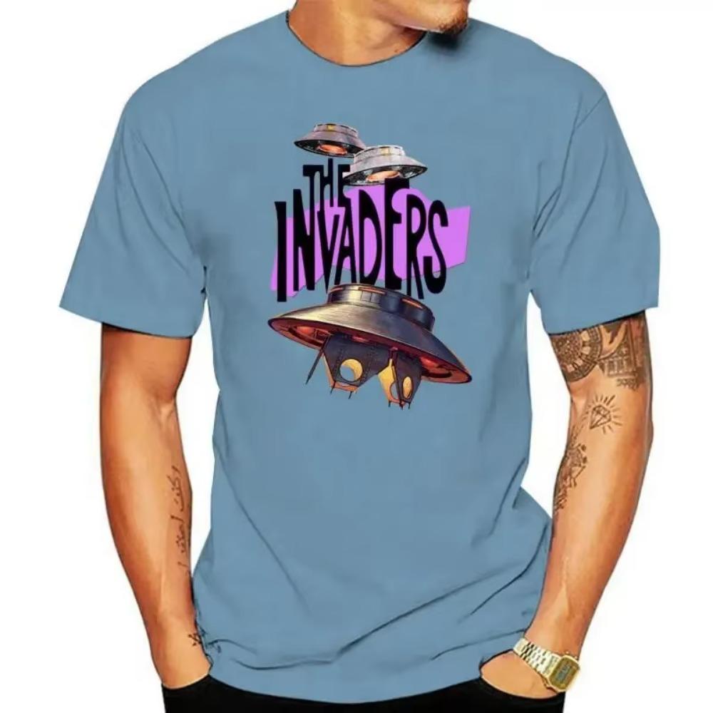T-SHIRT The InvadersMen'ss & Women'ss Tees in (LazyCarrot) classic 1960s tv series ufo flying saucers alien sci-fi men t shirt