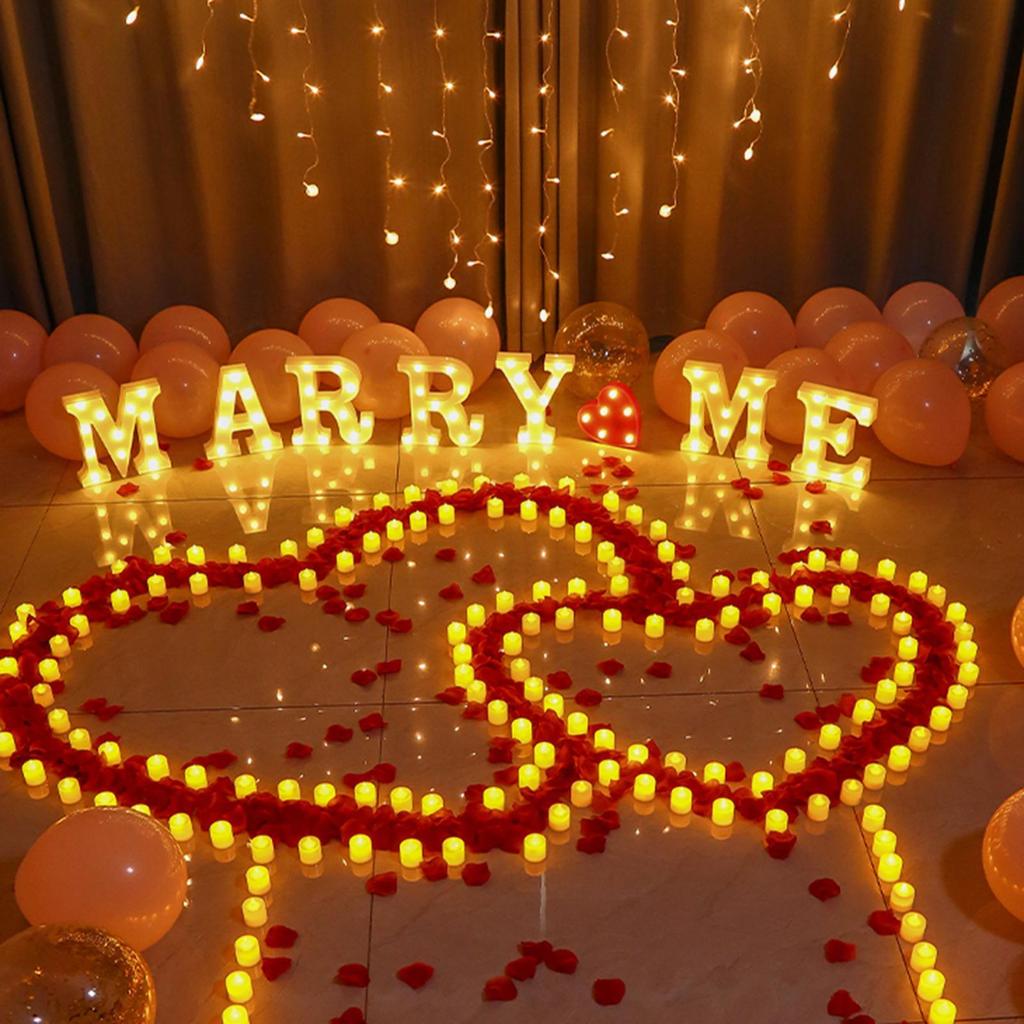 LED Candles Battery Operated Warm Lights Flameless Electric Candles Tealight For Home Holiday Party Christmas Wedding Decoration