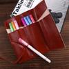Brush Organizer Retro Stationery Cosmetic Bag Roll Pen Bag Vintage Pencil Case Roll Pencil Bags