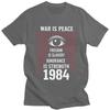 1984 George Orwell Big Brother T Shirt for Unisex 100 Cotton Tshirt Casual Short Sleeve Tee Shirt Slim Fit Clothing Gift